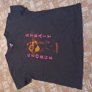 George Strait tee shirt women's xlarge Wrangler black
